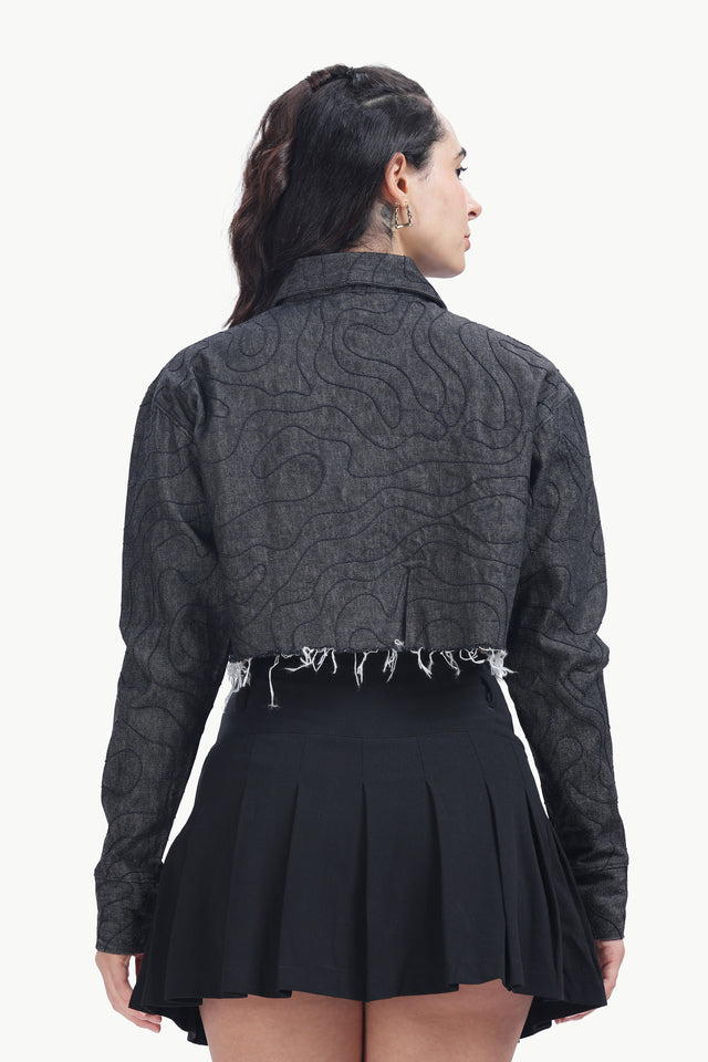 CROPPED THREAD THEORY JACKET