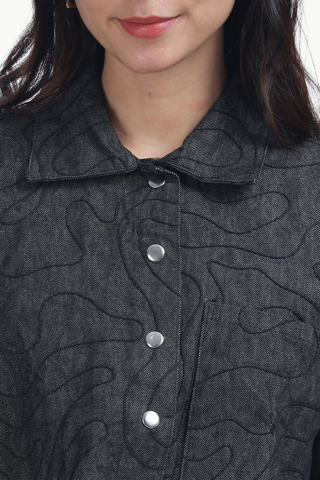 CROPPED THREAD THEORY JACKET