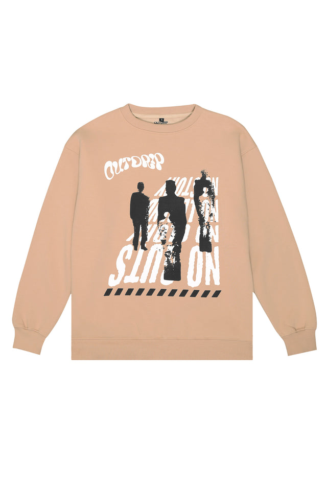 front mockup of unisex guts and glory sweatshirt from outdrip