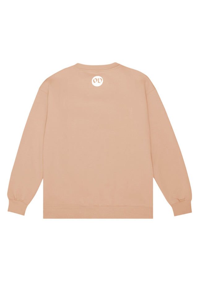 back mockup of unisex guts and glory sweatshirt from outdrip 