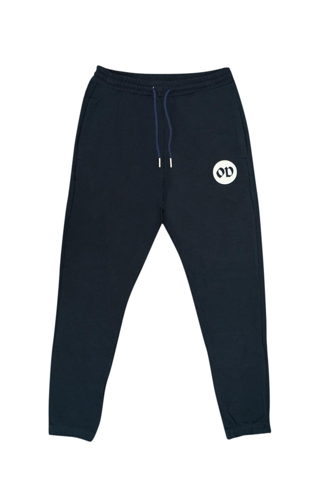 Front mockup of OD BASIC JOGGER by Outdrip – classic streetwear joggers with sticker print on 350 GSM fabric